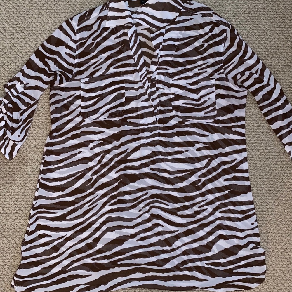 Zebra print, thin, long top